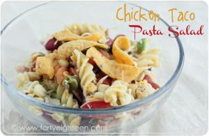 Chicken Taco Pasta Salad