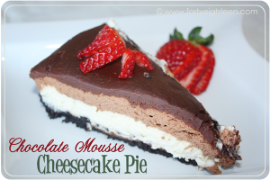 Chocolate Mousse Cheesecake Pie