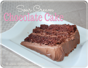 Sour Cream Chocolate Cake