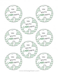 These cute notes are perfect for St. Patty's Day treats for friends, teachers, kids, and anyone else!