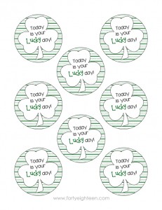 These cute notes are perfect for St. Patty's Day treats for friends, teachers, kids, and anyone else!