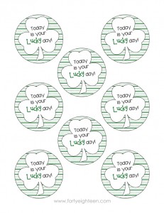 These cute notes are perfect for St. Patty's Day treats for friends, teachers, kids, and anyone else!