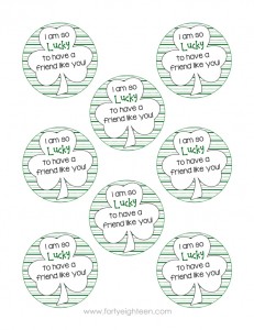 These cute notes are perfect for St. Patty's Day treats for friends, teachers, kids, and anyone else!