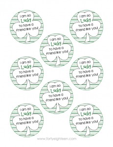 These cute notes are perfect for St. Patty's Day treats for friends, teachers, kids, and anyone else!