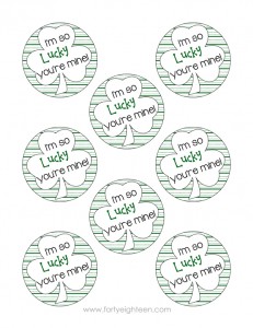These cute notes are perfect for St. Patty's Day treats for friends, teachers, kids, and anyone else!