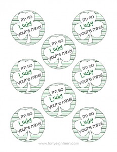 These cute notes are perfect for St. Patty's Day treats for friends, teachers, kids, and anyone else!