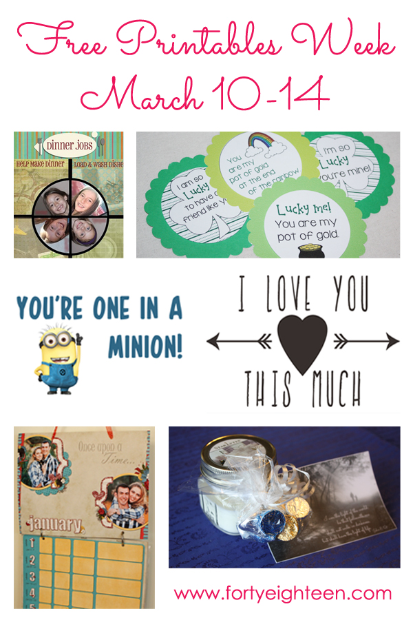 So many fun free printables for families - lots of love ntoes for kids, visiting teaching handout, and more!