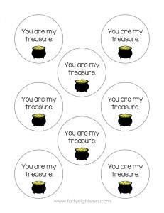 These cute notes are perfect for St. Patty's Day treats for friends, teachers, kids, and anyone else!