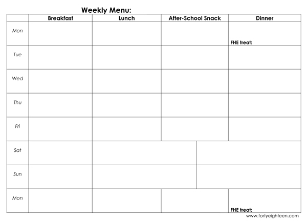 Meal planning will be so much easier with this #printable menu planner and grocery list. I won't have to run to the store every night.
