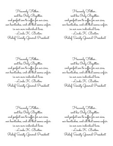 April Visiting Teaching printable
