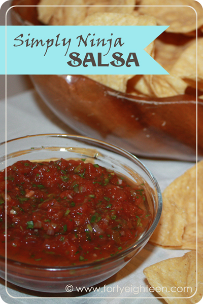 "You have ninja cooking skills, MOM" is what my kids say when I make this salsa. 