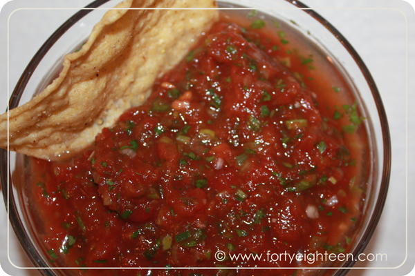 "You have ninja cooking skills, MOM" is what my kids say when I make this salsa. 