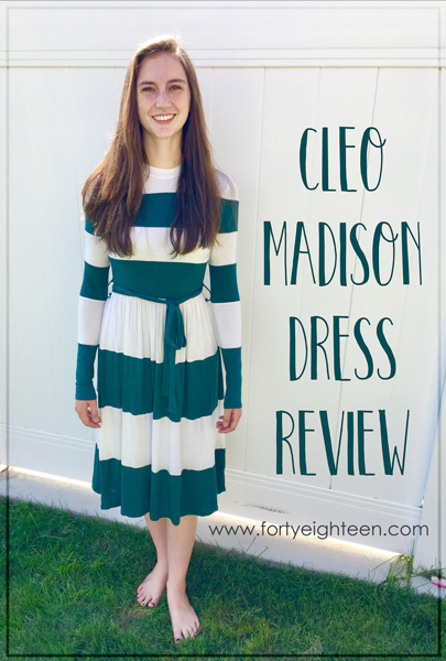 This dress is darling, modest, a great price, and even ships for free!